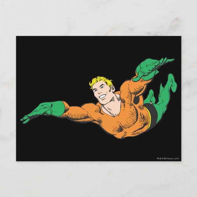 Cartão Postal Aquaman Soars (Frente)