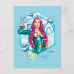 Cartão Postal Aquaman   Xebel Princess Mera Hexagonal