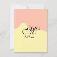 Aquarela amarelo laranja retro adicione seu monogr