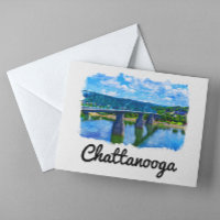 Aquarela de Chattanooga Tennessee 