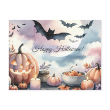 Aquarela de Halloween