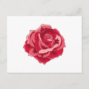 Cartão Postal Aquarela de Rosa Rosa