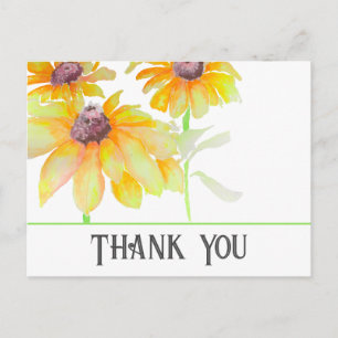 Cartão Postal Aquarela Floral