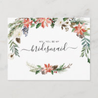 Aquarela Floral de Inverno | Seja Minha Dama de Ho