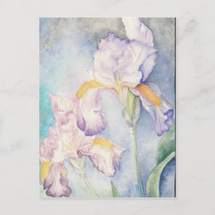 Cartão Postal Aquarela Floral Mais Suave