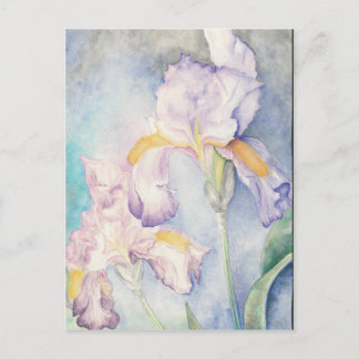 Cartão Postal Aquarela Floral Mais Suave