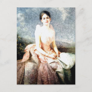 Cartão Postal Aquarela retrato de Juliette Gordon Low