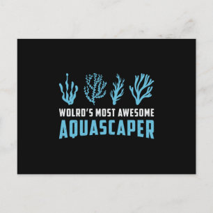 Cartão Postal Aquário Retroativo Aquarista do Mundo Mais Aquasc