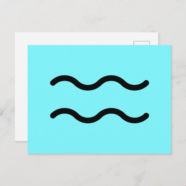 Cartão Postal Aquarius Postcard (Frente/Verso)