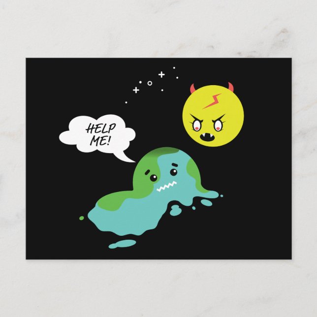 Cartão Postal Aquecimento global (Frente)