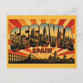 Cartão Postal Aqueduto Romano de Segóvia Espanha