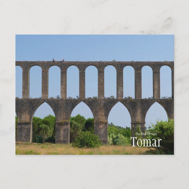 Cartão Postal Aqueduto Trek Tomar Portugal (Frente)
