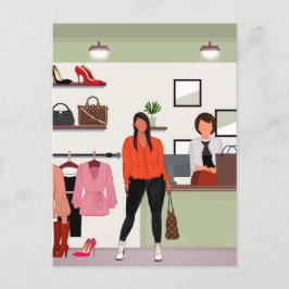 Cartão Postal Aquela Garota | Design Diariamente Colorido e Eleg