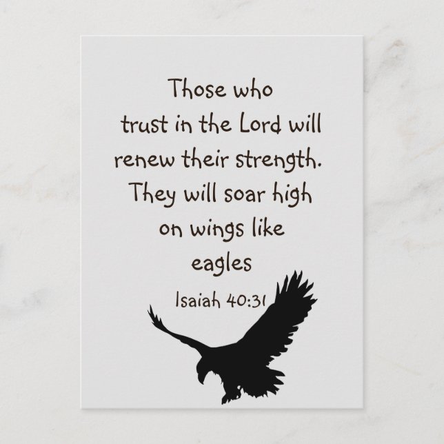 Cartão Postal Aqueles que confiam na Inspiração das Escrituras d (Frente)