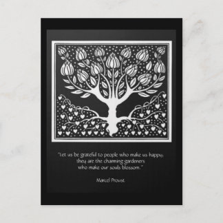Cartão Postal Aqueles que fazem a alma florescer