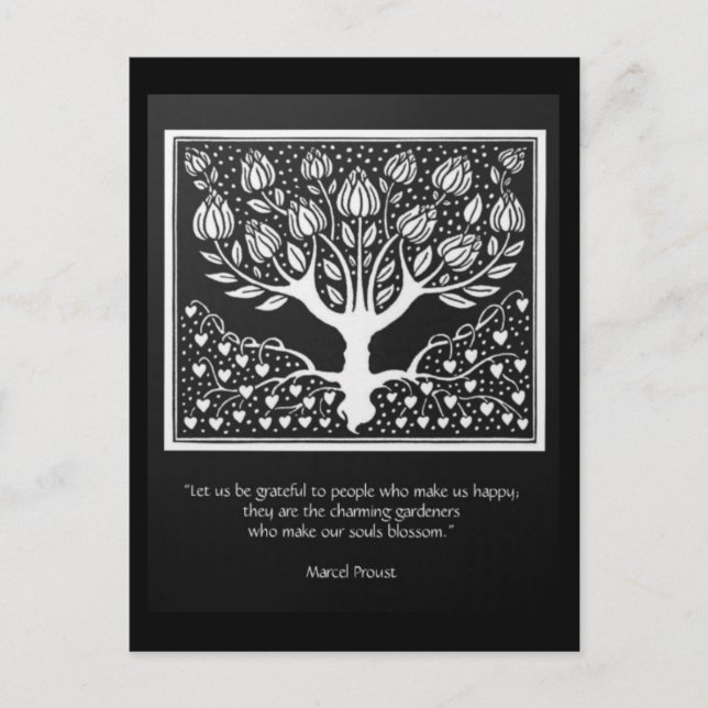 Cartão Postal Aqueles que fazem a alma florescer (Frente)