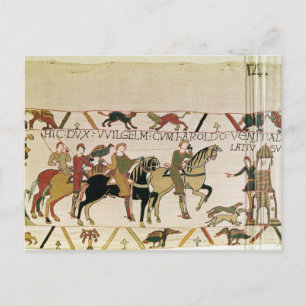 Cartão Postal Aqui o Duque Guilherme vai com Harold para o seu