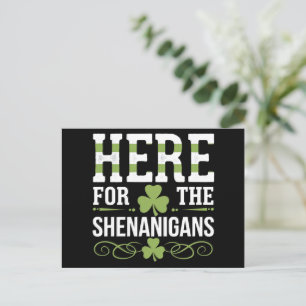 Cartão Postal Aqui Para A Rua Shenanigans Irish Ireland Patrick.