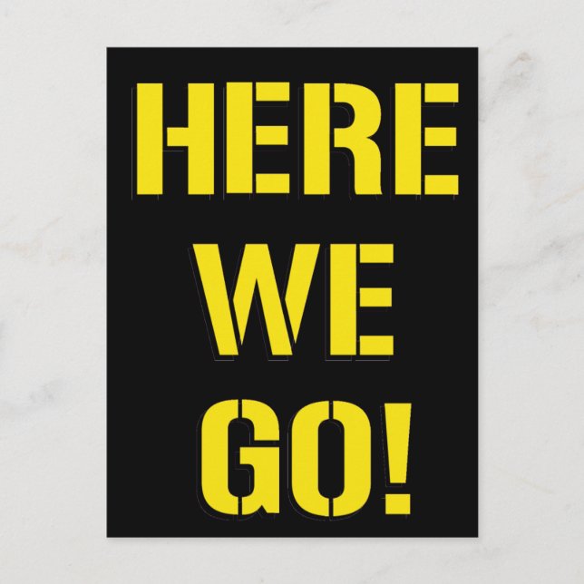 Cartão Postal Aqui Vamos Nós (Frente)