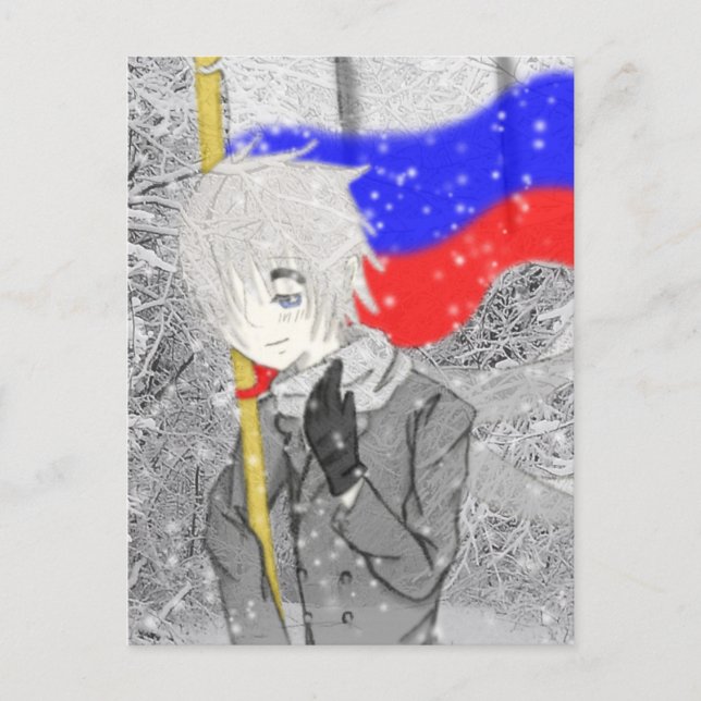 Cartão Postal Aqui vem a Rússia (Frente)