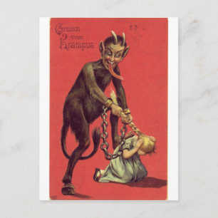Cartão Postal Aqui Vem O Krampus! 2