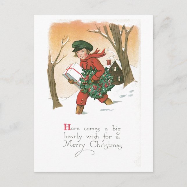 Cartão Postal Aqui Vem um Desejo Corajoso (Frente)