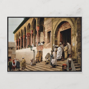 Cartão Postal Árabes deixando mesquita, Tunis, Tunísia - foto 