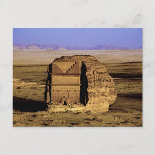 Cartão Postal Arábia Saudita, local de Madain Saleh, antiga