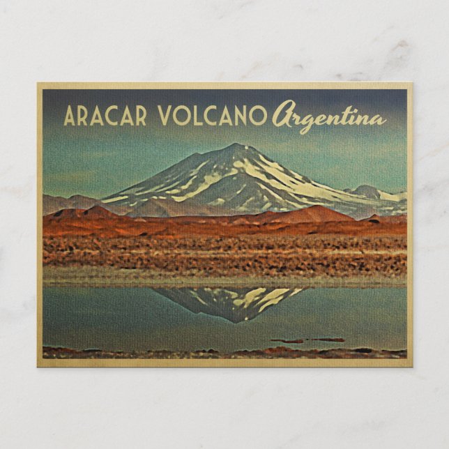 Cartão Postal Aracar Volcano Argentina (Frente)