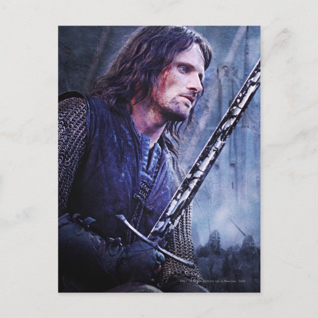 Cartão Postal Aragorn com sangue (Frente)