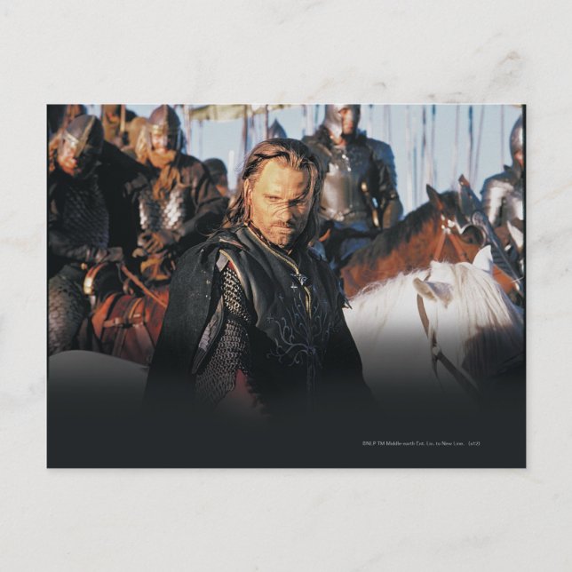 Cartão Postal Aragorn em Horseback (Frente)
