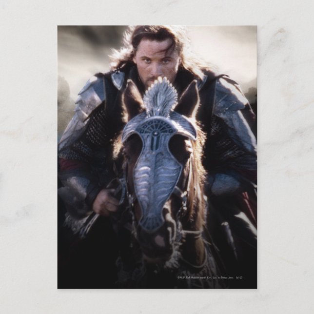 Cartão Postal Aragorn Riding Horse (Frente)