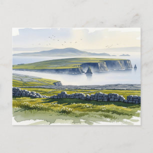 Cartão Postal Aran Islands Ireland Viagem