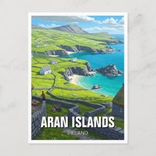 Cartão Postal Aran Islands Ireland Viagem