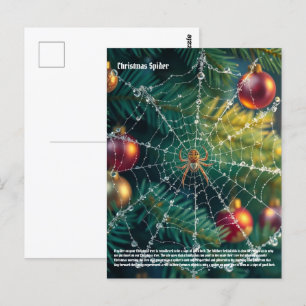 Cartão Postal Aranha de Natal