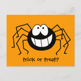 Cartão Postal Aranha de Truque ou Tratar