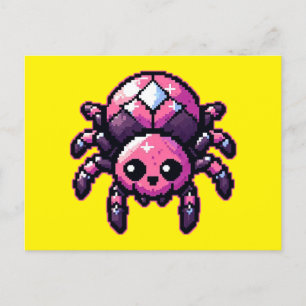 Cartão Postal Aranha-Pixel Cuja Pixel