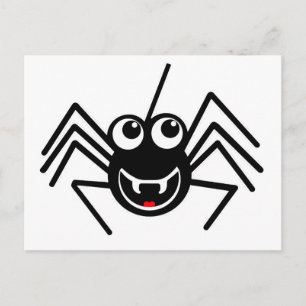Cartão Postal Aranha Sorridente