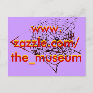 Cartão Postal Aranha Web O MUSEUM Zazzle o_museum