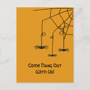Cartão Postal Aranhas assustadoras