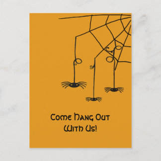 Cartão Postal Aranhas assustadoras