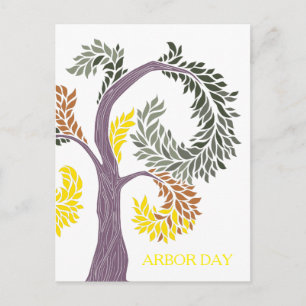 Cartão Postal arbor Day tree por abbey Foster