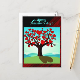 Cartão Postal Arbre d’amour - Valentine’s day