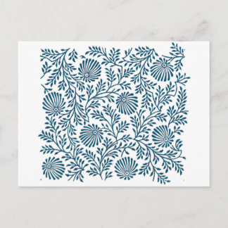 Cartão Postal arbusto azul