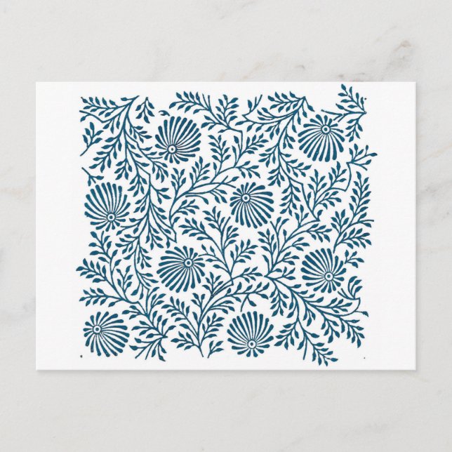 Cartão Postal arbusto azul (Frente)