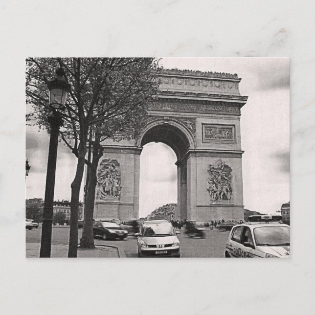 Cartão Postal Arc de Triomphe (Frente)