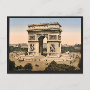 Cartão Postal Arc de Triomphe, de l'Etoile, Paris, França