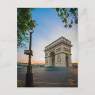 Cartão Postal Arc de Triomphe Paris, França