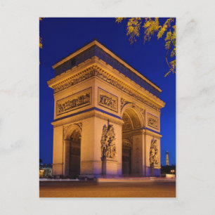 Cartão Postal Arc de Triomphe Place de LEtoile Star Square