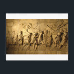 Cartão Postal Arca de Titus<br><div class="desc">O Arco de Titus é um arco honroso do século 1rua d.C., localizado na Via Sacra, Roma, a sudeste do Fórum Romano. Foi construído em c. A.D. 82 do Imperador Domitiano pouco depois da morte do seu irmão mais velho, Titus, para comemorar as vitórias de Titus, incluindo o cerco de...</div>